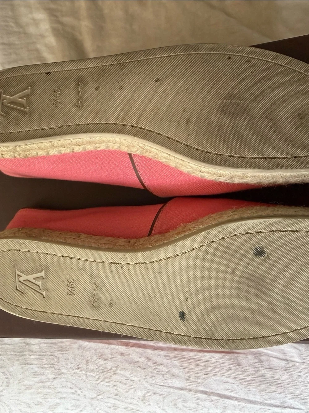 Louis Vuitton canvas espadrille